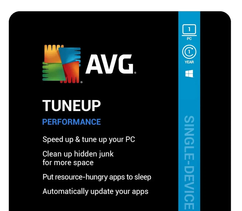 AVG PC TuneUp 2025 - 1 PC - 1 año [descarga] - afina el rendimiento de Windows Foto 1 de 4