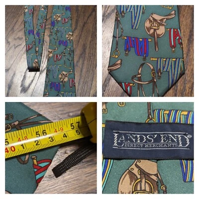 Corbata de cuello de granja montura Wrangler caballo ecuestre Land's End de colección 56" a 57" Foto 1 de 4