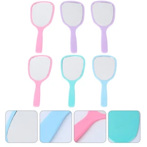 6 Pcs Machen Spiegel Mit Einem Griff Exquisite Makeup Mirror Handle Fräulein - Bild 1 von 11