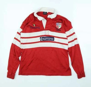 Boys Red Acrylic blend Jersey Polo Size 8-9 Years - Picture 1 of 12
