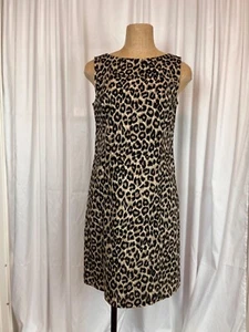 MaxMara Weekend Etuikleid Leopardenmuster ärmellos U-Boot-Ausschnitt knielang 46 IT - Bild 1 von 9