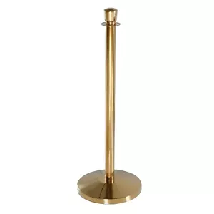 Q corda stanchion corona superiore barriera controllo folla titanio oro acciaio inox - Foto 1 di 8