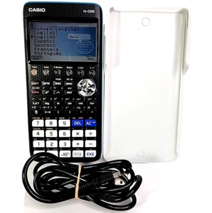 Casio FX-CG50 Graphing Calculator 3D Color LCD Display Tested W Cover & Cable - Picture 1 of 11
