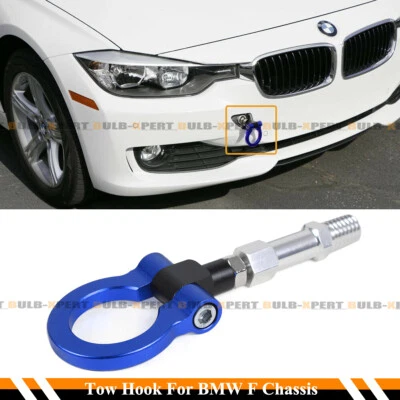 PARA BMW F22 F30 F32 F80 F82 ANILLO PLEGABLE AZUL TORNILLO EN PARACHOQUES DELANTERO/TRASERO GANCHO Foto 1 de 4