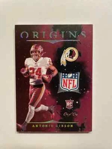 2020 ORIGINS Antonio Gibson RC NFL LOGO / SHIELD Patch #RP-26 --- 1/1 RARE! - Picture 1 of 2