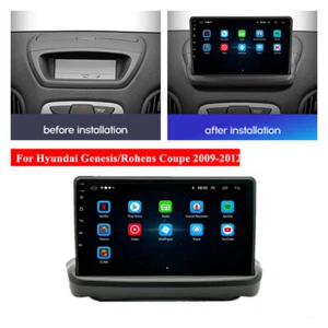 Unidad principal de navegación GPS radio estéreo Android 12 de 9" para Hyundai Genesis cupé 2009-2012 - Imagen 1 de 24