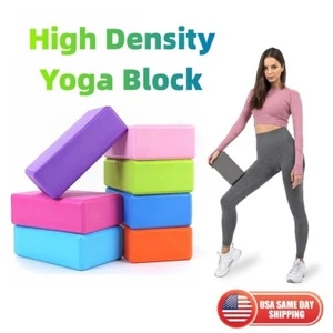 2pcs Yoga Blocks EVA Foam Exercise Brick Lightweight Odor Resistant for Home Gym - Picture 1 of 9