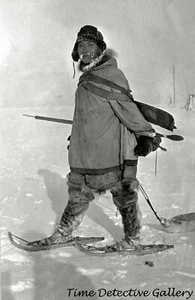 Eskimo Seal Hunter, Nome, Alaska - 1915 - Historic Photo Print - Picture 1 of 1