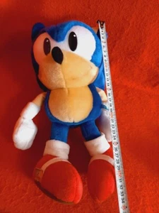 SEGA Sonic the Hedgehog Plush Toy Doll 13.4 Inch Long in 1991 Amusement Gift - Picture 1 of 11
