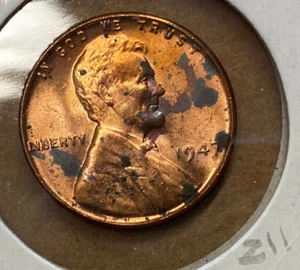 1947 Lincoln 1 ¢ rotbraun BU z11 - Bild 1 von 2