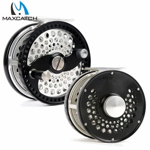 Maxcatch 3/4/5/6/7/8/9/10WT Classic Fly Fishing Reel Clicker Disc Drag System - Picture 1 of 6