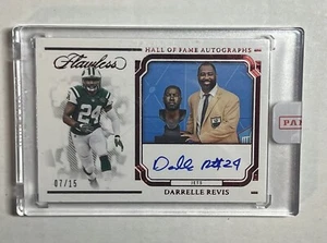 2023 Flawless Football Darrelle Revis Hall Of Fame Autographs Auto /15 Ruby - Picture 1 of 2