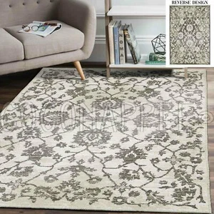 Georgia Classic Reversible Beige Modern Floor Rug - 4 Sizes **FREE DELIVERY** - Picture 1 of 35