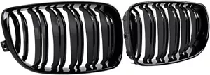 Front Kidney Grille Gloss Black for BMW 120i 128i 130i 135i E81 E82 E87 E88 - Picture 1 of 5