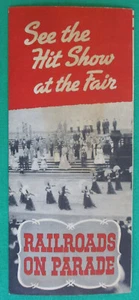 Prospekt Eisenbahnen auf Parade Karte Führer Vintage 1939 1940 New York Weltausstellung - Bild 1 von 6