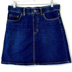 Lee Slim Fit High Rise Denim Skirt Blue Womens Size 8M - Picture 1 of 4