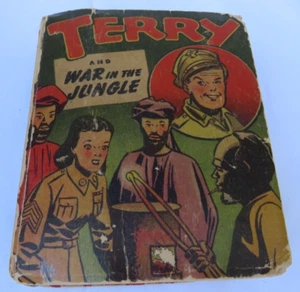 Vintage TERRY AND WAR IN THE JUNGLE 1946 Big/Better Little Book Whitman - Imagen 1 de 10