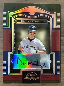 2005 DONRUSS TIMELESS TREASURES DON MATTINGLY FIRMA AUTOGRAFO 18/100 YANKEES - Foto 1 di 2