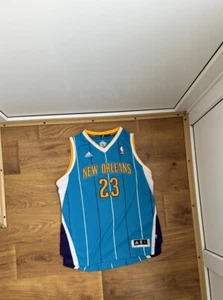 Vintage Adidas New Orleans Hornets Anthony Davis Home Jersey #23 Youth L Boys L - Picture 1 of 7