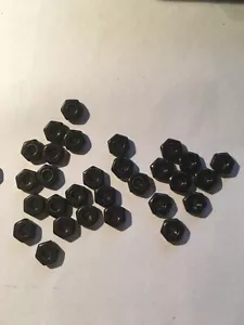 6-32 EINFACHES SECHSKANT (kleines Muster) MUTTER SCHWARZ OXID LEGIERTER STAHL - 5000 Stück - Bild 1 von 5