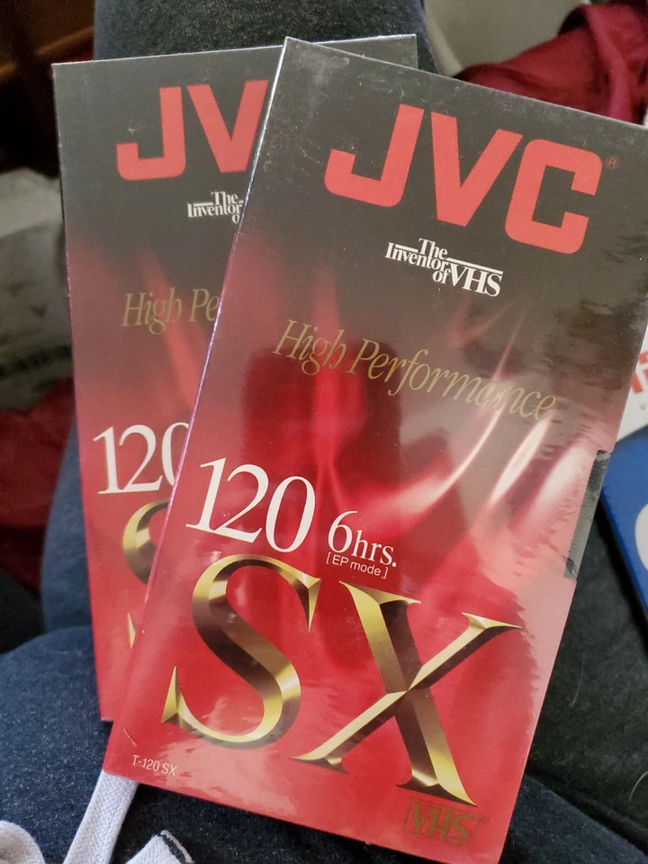 Qty 2 JVC High Performance SX 160 8 Hour Blank VHS Tape New Sealed - Image 1 of 1