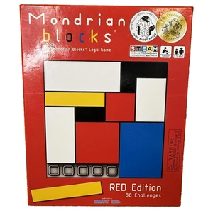 Mondrian Blocks Red Edition Puzzle Spiel MINT Gewinner Smart Egg Alter 8+ NEU - Bild 1 von 11