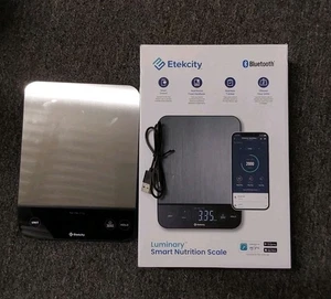 Open BoxEtekcity Luminary 22lb Food Nutrition Bluetooth Kitchen Digital Scale CD - Picture 1 of 1