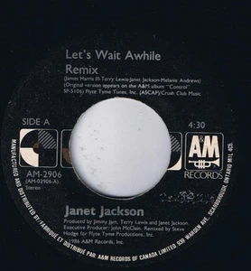 Janet Jackson Let's Wait Awhile Remix 45 rpm Pretty Boy - Picture 1 of 2