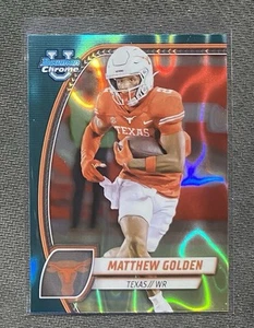 2024 Bowman U cromo verde azulado refractor de lava Matthew dorado #129 - Imagen 1 de 2