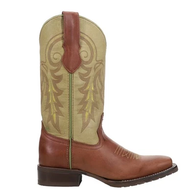 Ferrini Maverick Embroidered Square Toe Cowboy  Mens Brown Casual Boots 1509331 - Image 1 of 4