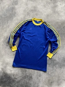 70ʼs-80’s Adidas Sweden Long Sleeve Jersey Made In West Germany Football - Picture 1 of 9