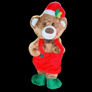 Rennoc Teddy Bear Plush Christmas Stocking 3D Overalls 20” - Picture 1 of 9