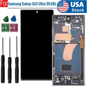 Replacement OLED For Samsung S23 Ultra S918U LCD Display Digitizer Touch Screen - Picture 1 of 7