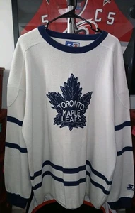 VINTAGE Toronto MAPLE LEAFS Off. Lic. STARTER Wool SWEATER Jersey, Size Men's XL - Picture 1 of 2