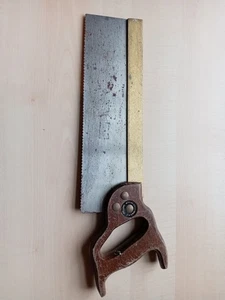 1X Vintage W. Tyzack Sons & Turner Sheffield Brass Backed Tenon Saw Age 18+ - Picture 1 of 11