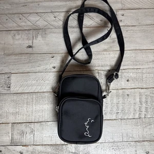Disney Mickey Mouse Black Small Crossbody 2 Compartment Purse - Picture 1 of 11