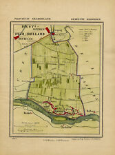 ANTIQUE MAP-NETHERLANDS-HERWIJNEN-GELDERLAND-KUYPER-1865