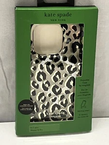 Kate Spade New York Apple iPhone 15 Pro Protective Case with MagSafe Leopard - Picture 1 of 7