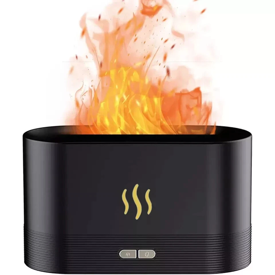 UMIDIFICATORE DIFFUSORE AROMA EFFETTO FIAMMA AROMATERAPIA OLI ESSENZIALI PROFUMO - Immagine 1 di 4