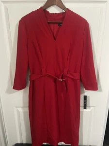 Abito donna Ivy + blu scollo a V maniche 3/4 rosso taglia 14 - Foto 1 di 11