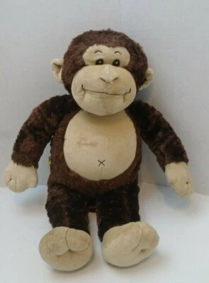 Build A Bear monkey brown and tan beanie hands feet stuffed animal - Image 1 of 4
