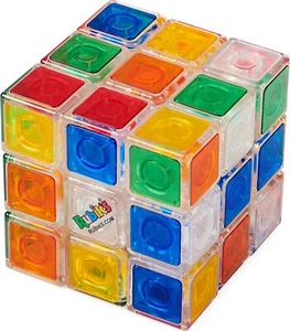 Rubik S Cube, Crystal, New Transparent 3x3 Cube Classic Color-Matching Brain Toy - Picture 1 of 8