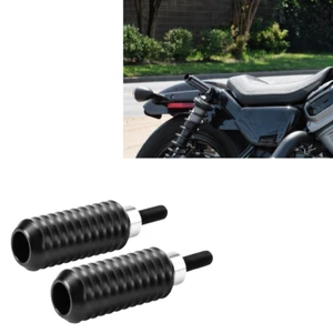 Thread Style 4" Black Shock Sliders For Harley Sportster Nightster RH975 2022-24 - Picture 1 of 9