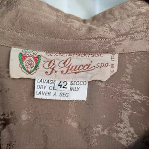 1970s Gucci Silk Blouse - Picture 1 of 7