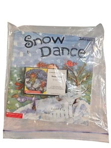 Vintage Scholastic Cassette & Book Set Snow Dance by Lezlie Evans Winter 1999 - Imagen 1 de 6