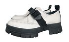 Ugg Womens Ashton Platform Black White Lug Shoes Size 6 Strap NEW