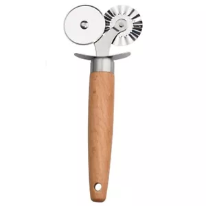 Double Roller Ravioli Cutter Wheel Pasta Cutter Wheel Kitchen - Picture 1 of 7