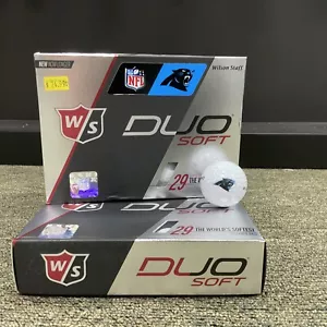 Wilson Staff Duo Soft NFL Logo Golf Balls Carolina Panthers 12 Count Box NEW - Picture 1 of 3