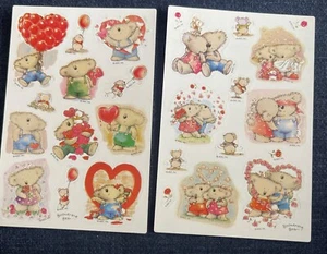 Adesivi San Valentino Vintage (24) Cuori San Valentino Rosa Palloncino Orsi Carini! - Foto 1 di 3