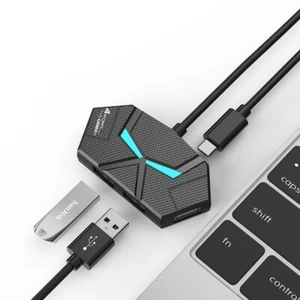 USB 2.0 HUB 4/7Ports Multi High Speed USB Splitter Adapter Dock Station Expander - Afbeelding 1 van 20